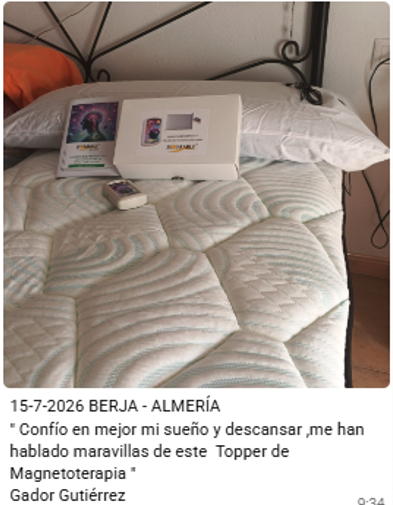 Cliente satisfecho Topper BioFamily
