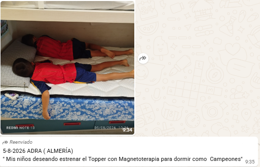 Cliente satisfecho Topper BioFamily
